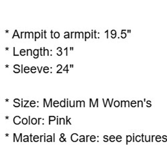 Cielo Sweater Womens Medium Pink Cardigan Stretch Knit Open Pockets Coastal - Picture 4 of 12